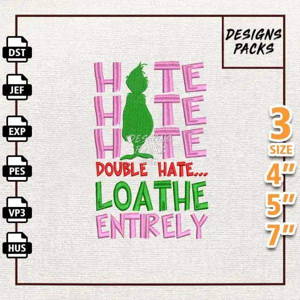 Greench I'm Booked Embroidery Design