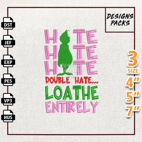 Greench I'm Booked Embroidery Design