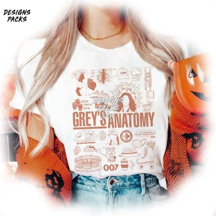 Grey’s Anatomy Movie Fan Vintage Png Design