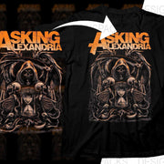 Grim Reaper Design Asking Alexandria Rock Band Png Halftone Digital Download
