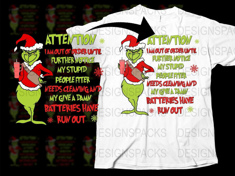 Funny Grinch Christmas T-Shirt, Sarcastic Holiday Tee, Festive Outfit, Men's Women's Unisex Gift Idea