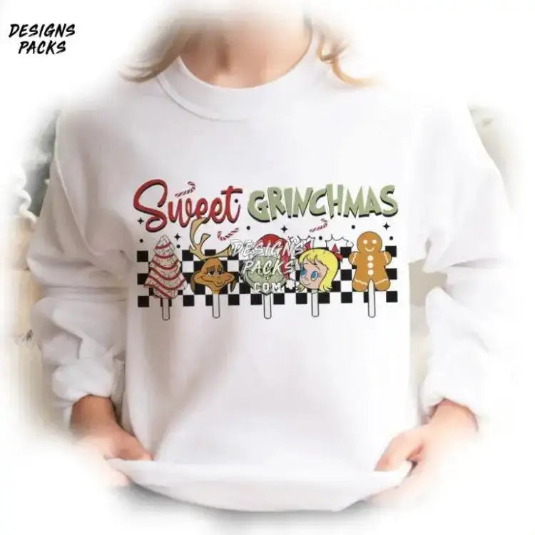 Grinchmas Christmas Merry Sweet Png Design