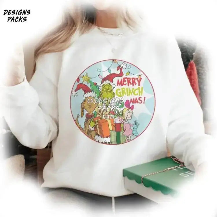 Grinchmas Christmas Xmas Retro Merry Png Design