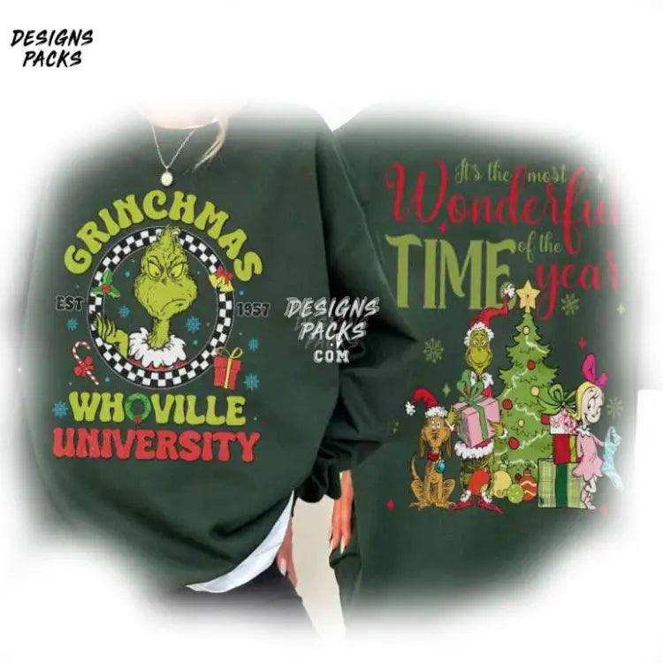 Grinchmas Merry Png Design