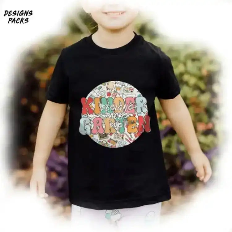 Groovy Kindergarten 1St Day Of School Back To Png Design