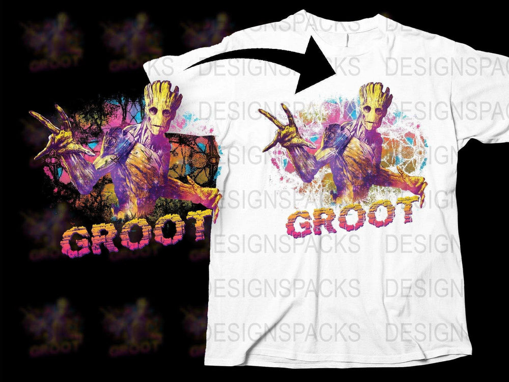 Guardians of the Galaxy Groot Graphic Png Digital Download
