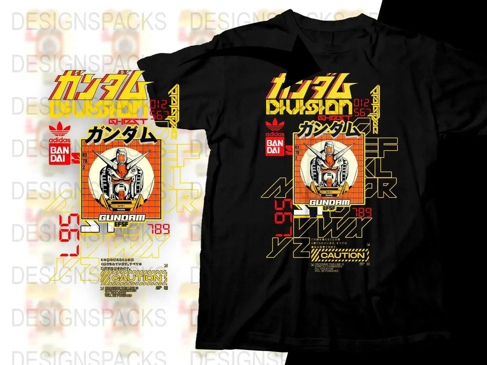 Gundam RX-78-2 Division Sport Brand Graphic Png Digital Download