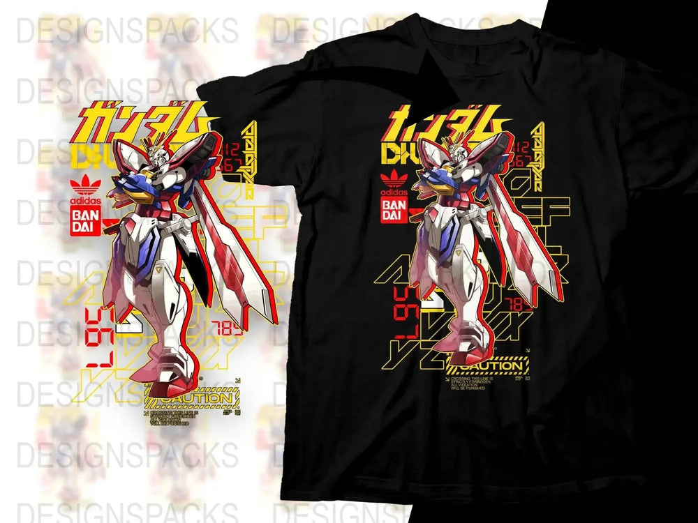 Gundam Sport Brand Bandai Collaboration Graphic Png Digital Download