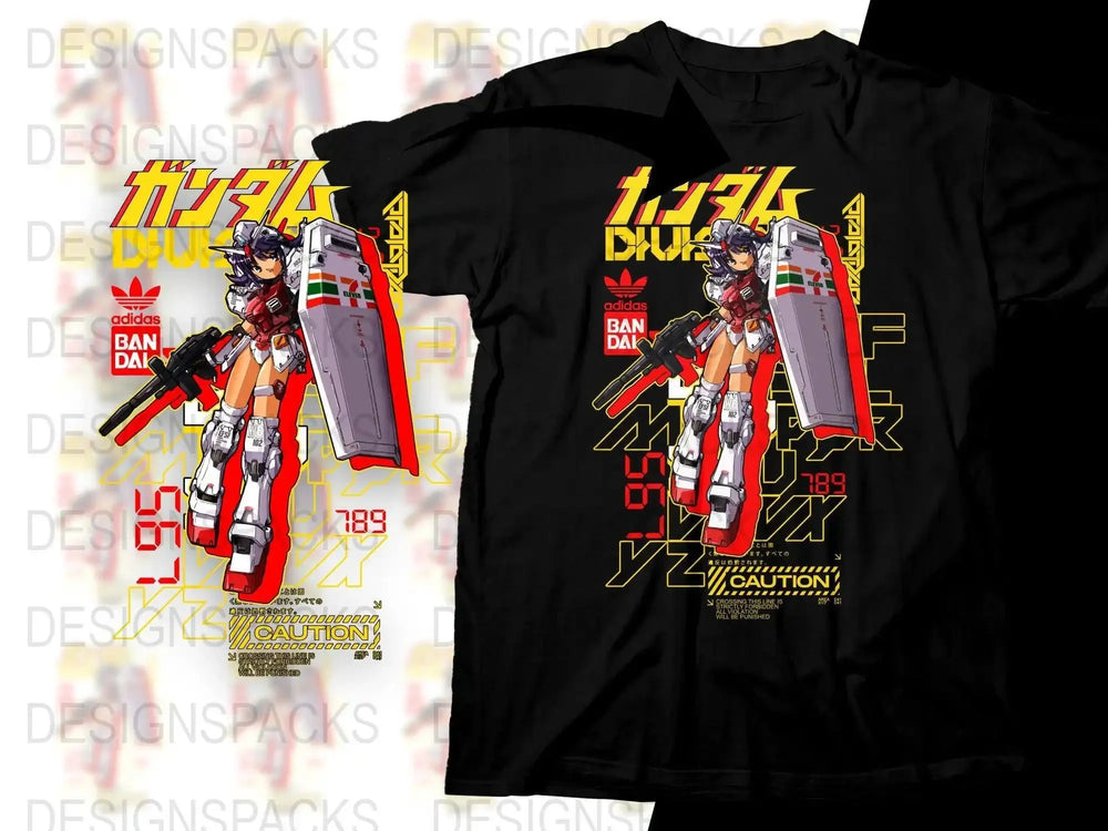 Gundam Sport Brand Bandai Collaborative Design Png Digital Download
