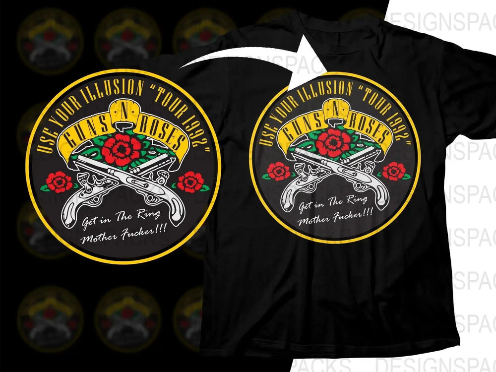 Guns N' Roses Use Your Illusion Tour 1992 Png Design Digital Download
