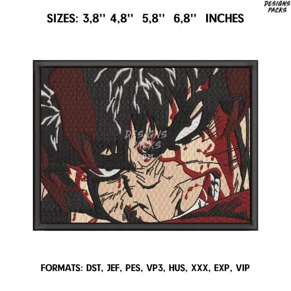 Guts Berserk Blood Embroidery Design File / Berserk Anime Embroidery Design/ Berserk Guts embroidery design