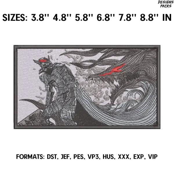 Guts Berserk Embroidery design file pes. Anime Berserk embroidery design. Machine embroidery, Anime Pes Design Brother