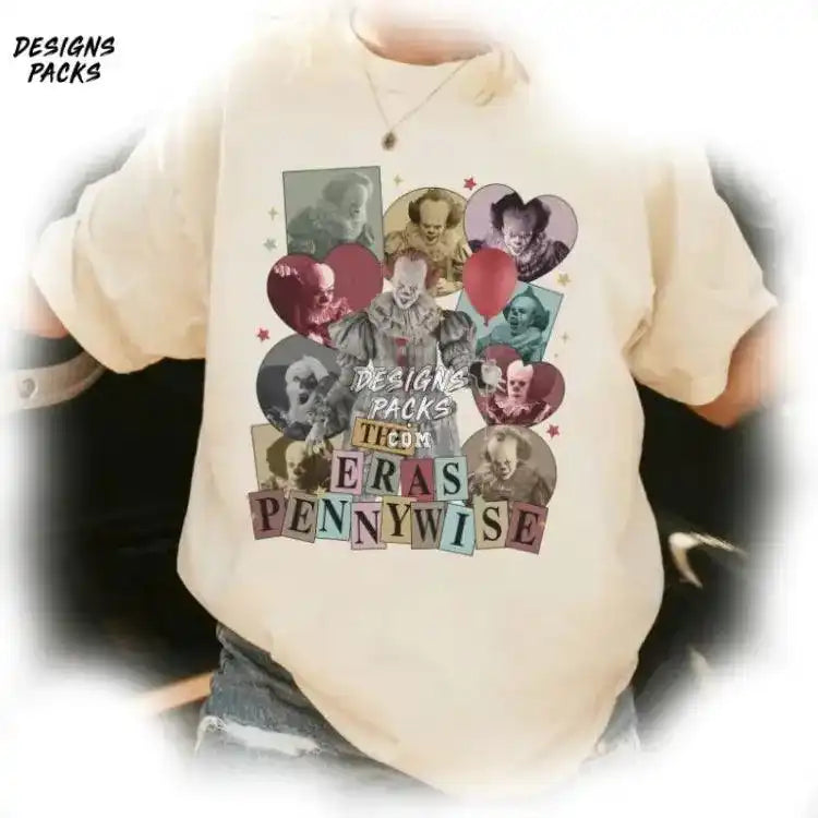 Halloween Characters Eras Tour Horror Sublimation Pennywise Png Design