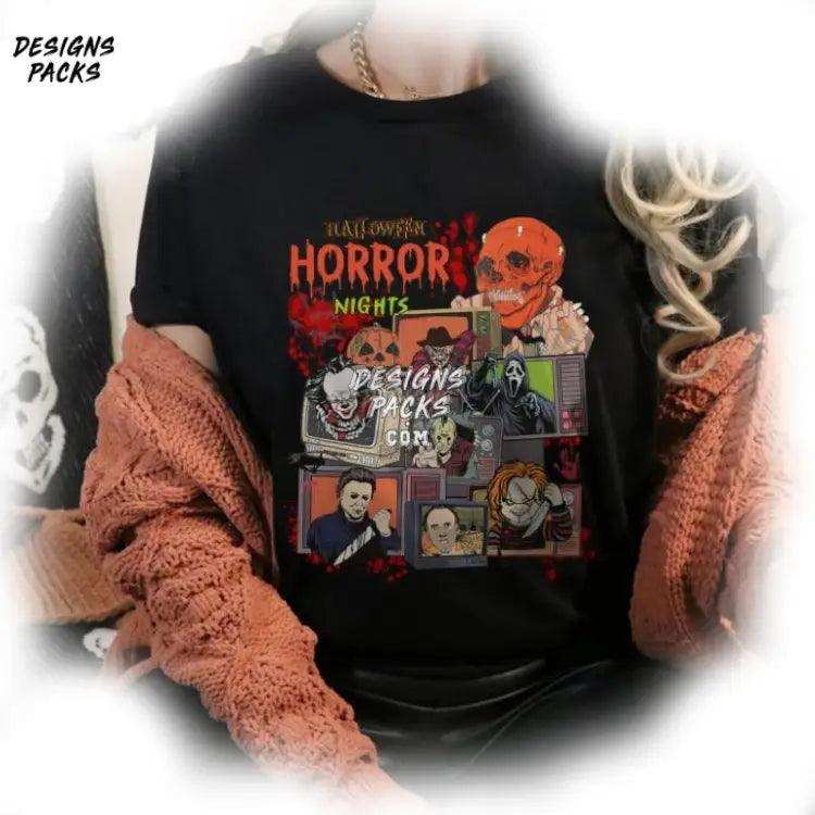 Halloween Horror Nights Universal Studios Scary Movie Png Design