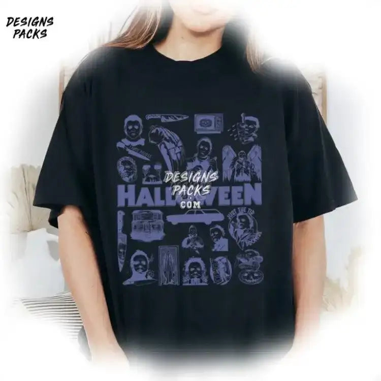 Halloween Michael Myers Doodle Art Design Horror Movie Png