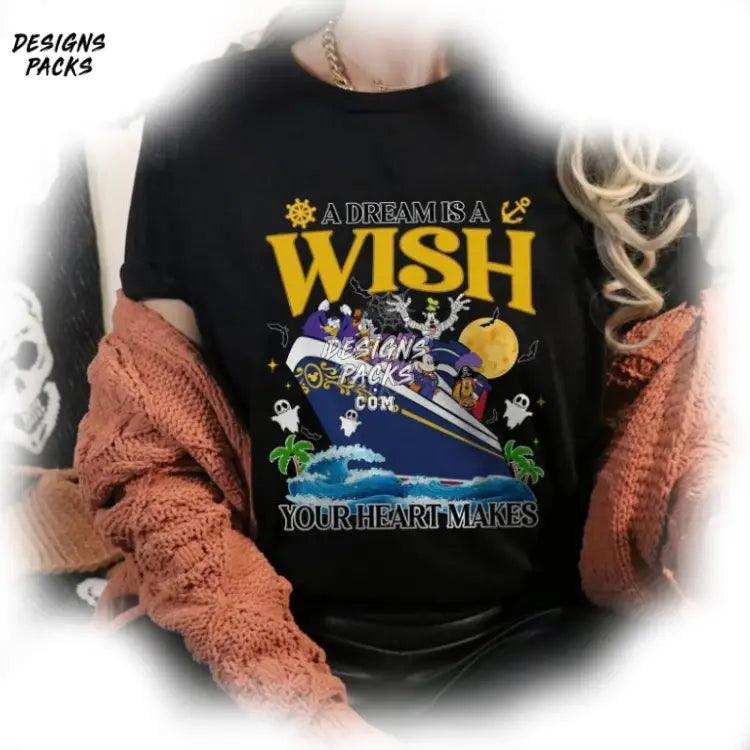 Halloween On The High Seas Cruise Family Cartoon Png Design