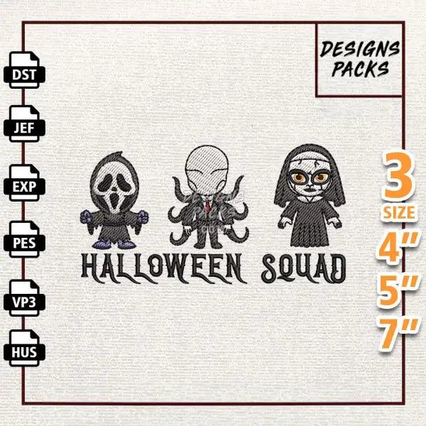 Halloween Squad Embroidery Design