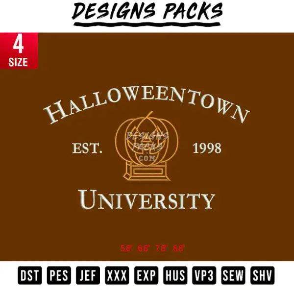 Halloween town Embroidery Design 