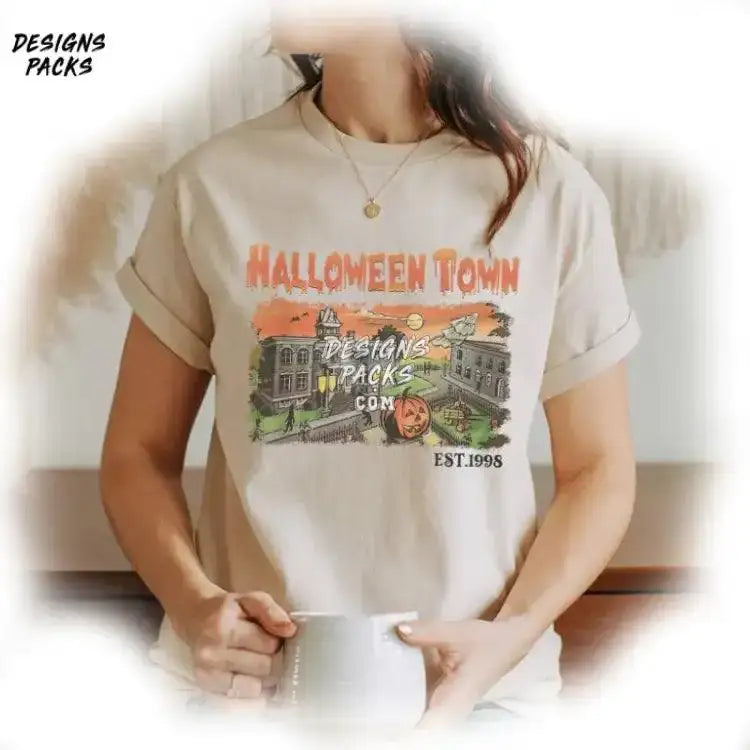 Halloween Town University Sublimation Design Halloweentown Print Png