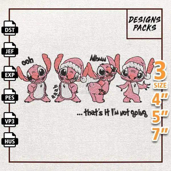 Happy Christmas Embroidery Design