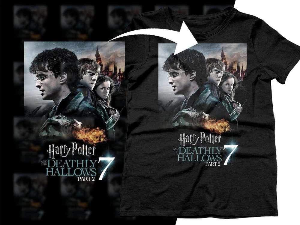 Harry Potter And The Deathly Hallows 7 Part 2 Halftone Png Digital Download