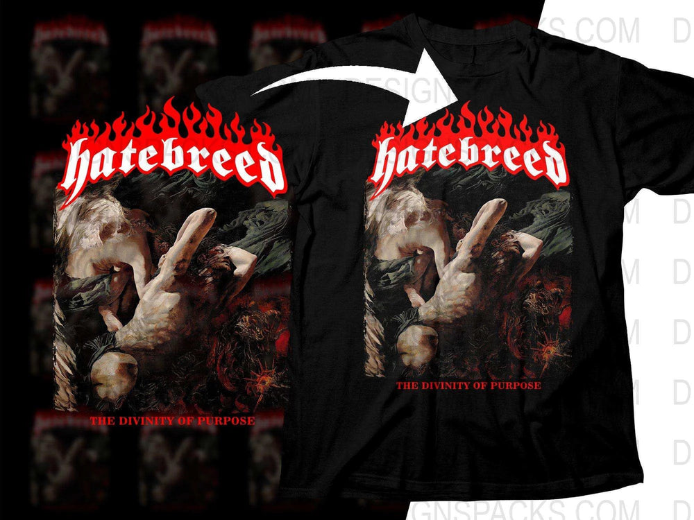 Hatebreed The Divinity Of Purpose Fierce Rock And Bold Lettering Png Halftone Digital Download