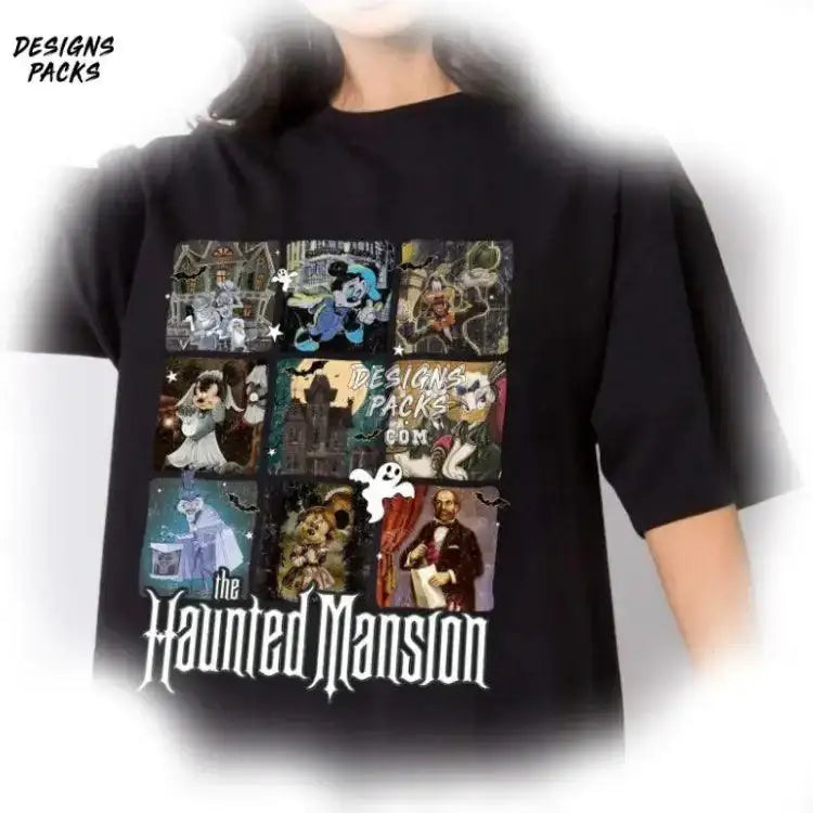 Haunted Mansion Cartoon Mickey & Friends Halloween Sublimation Png Design