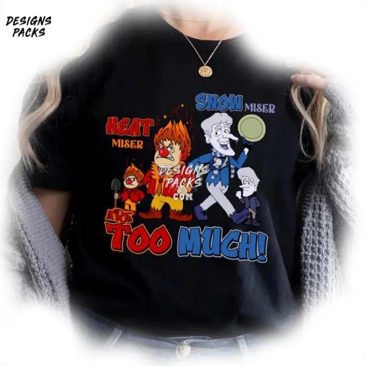 Heat Miser And Snow Christmas Brothers Xmas Too Much Png Design