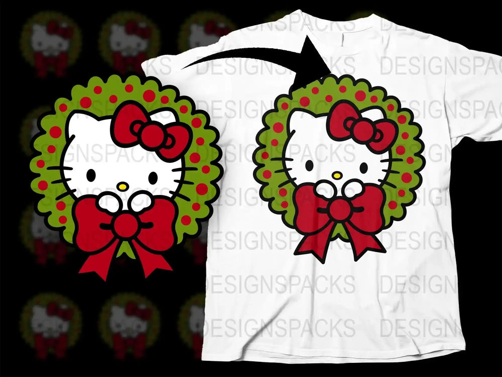 Hello Kitty T-Shirt, Cute Cartoon Cat Graphic Tee, Kids and Adults Unisex Top