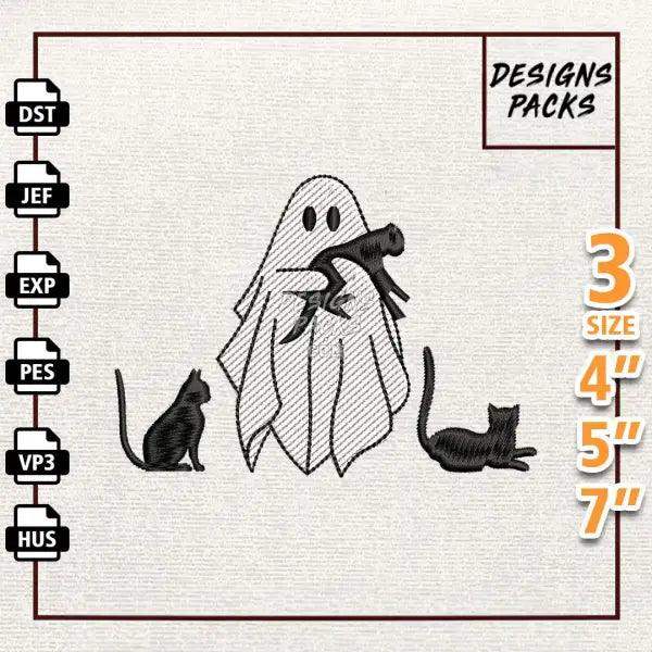 Hello Spooky Embroidery Design