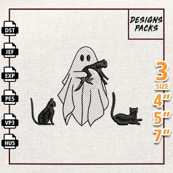 Hello Spooky Embroidery Design