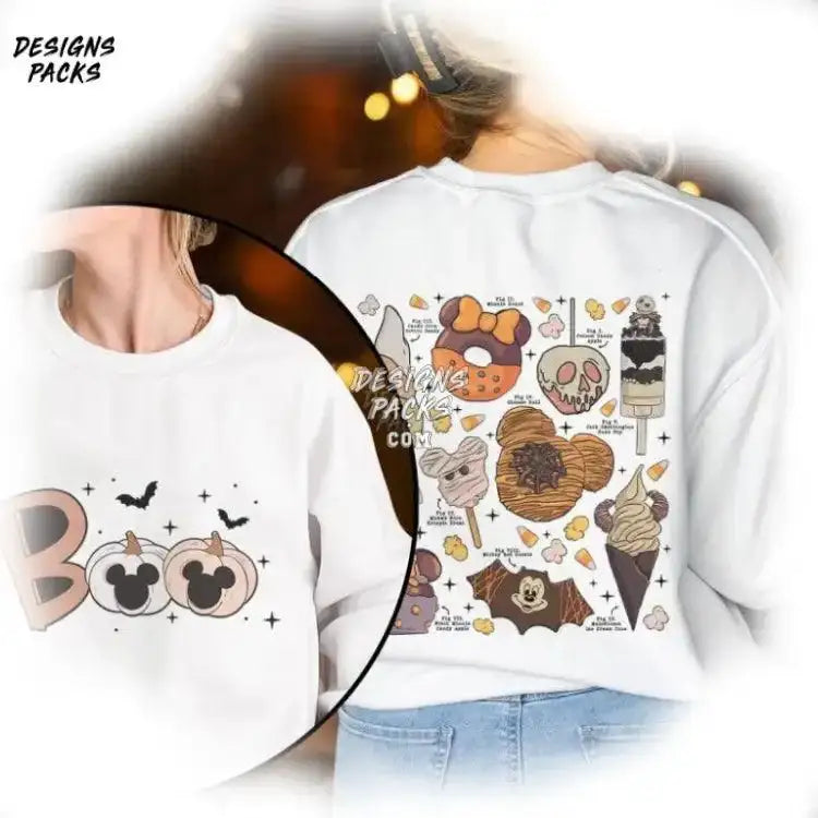 Hey Boo Mickey Halloween Cartoon Land Fall Best Day Mickey’s Not - So - Scary Party Png Design
