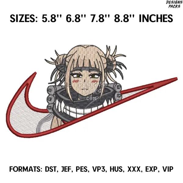 Himiko Toga Embroidery Design File, My Hero Academia Anime Embroidery Design, Himiko Toga Anime Pes Design Brother