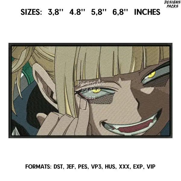 Himiko Toga Embroidery Design File / My Hero Academia Anime Embroidery Design/ Midoriya.