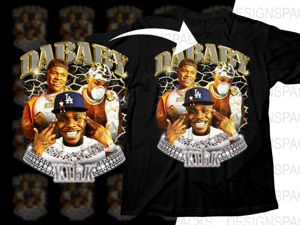 Hip Hop Inspired DaBaby Graphic Design Png Digital Download