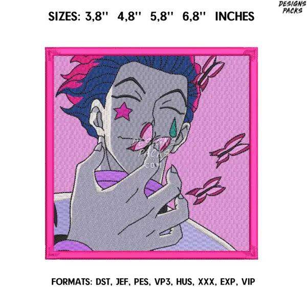 Hisoka Embroidery Design File/ Hunter x Hunter Anime Embroidery Design/ Machine  Design Pes Dst. Hisoka Pink
