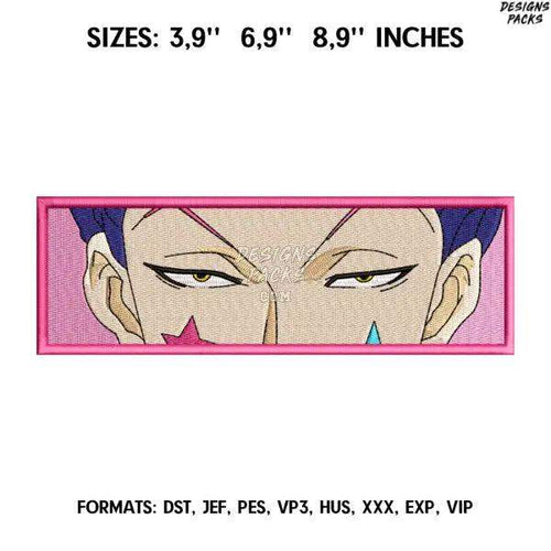 Hisoka eyes Embroidery Design File/ Hunter x Hunter Anime Embroidery Design/ Machine  Design Pes Dst. Hisoka embroidery