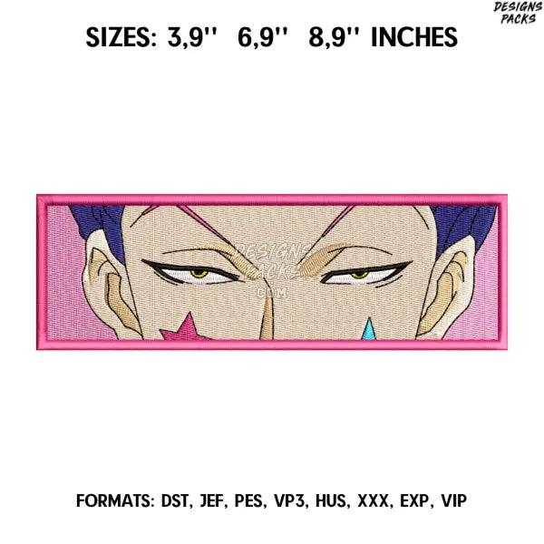 Hisoka eyes Embroidery Design File/ Hunter x Hunter Anime Embroidery Design/ Machine  Design Pes Dst. Hisoka embroidery