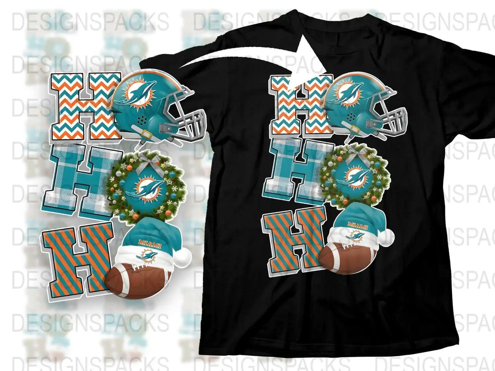 Miami Dolphins Themed T-Shirt, Football Fan Apparel, Men's Sports Graphic Tee, Unique Gift Idea