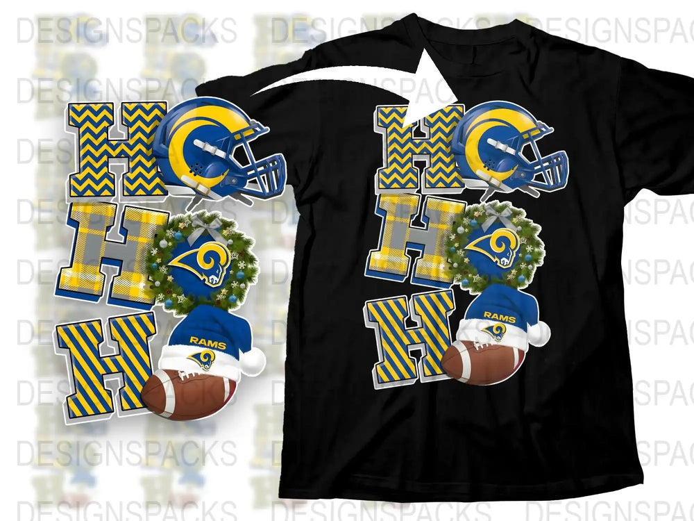 Los Angeles Rams Graphic T-Shirt, NFL Team Logo Design, Football Fan Apparel, Casual Sports Tee