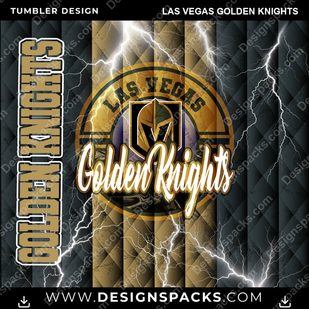 Hockey Diamond Las Vegas Golden Knights NHL Hockey Tumbler Digital Wrap Design Download