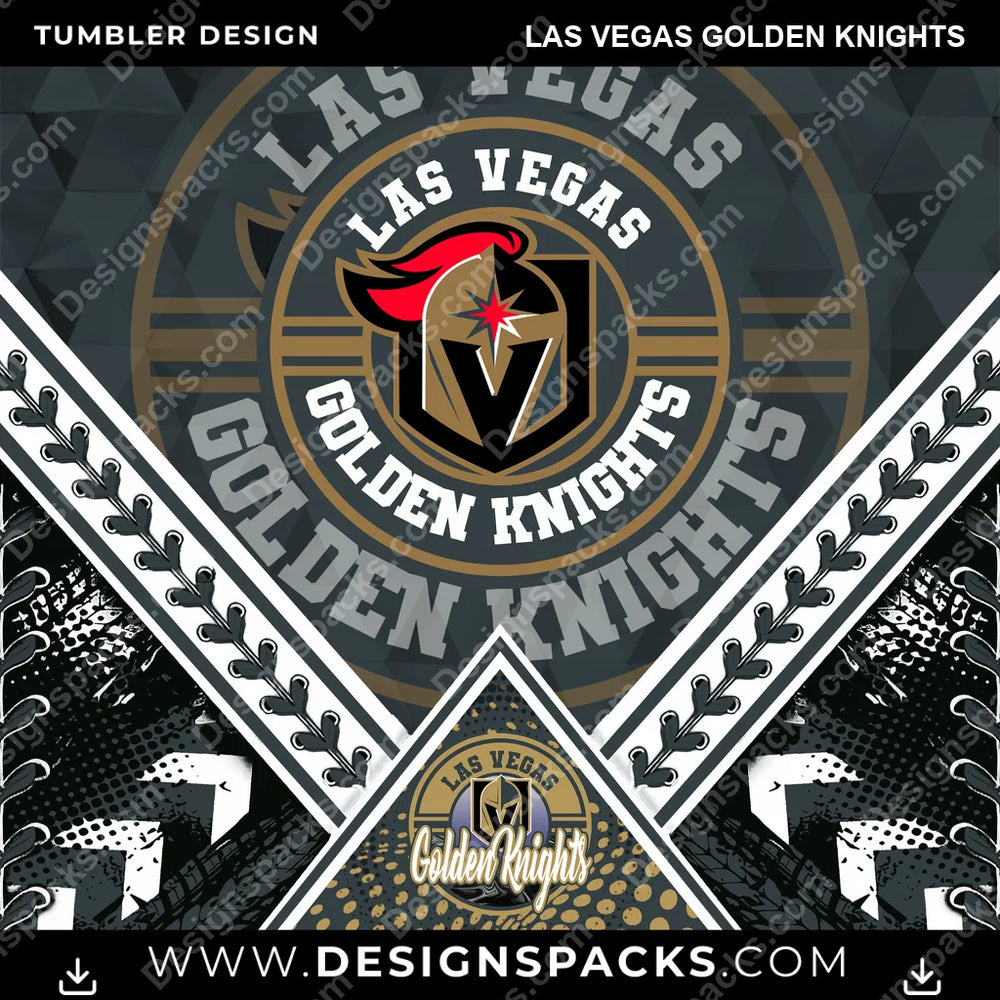 Hockey Diamond Las Vegas Golden Knights NHL Hockey Tumbler Digital Wrap Design Download