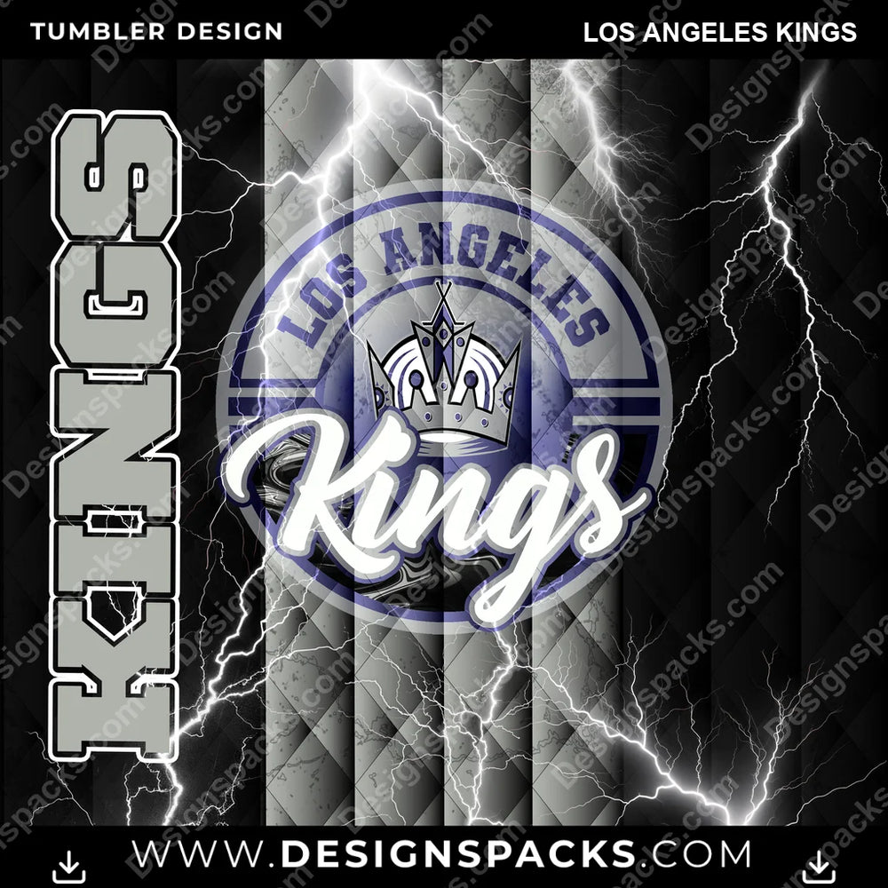 Hockey Diamond Los Angeles Kings NHL Hockey Tumbler Digital Wrap Design Download
