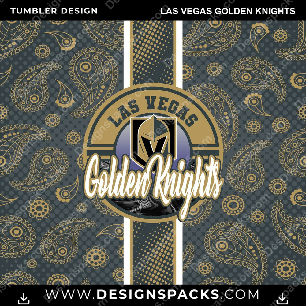 Hockey Handkerchief Las Vegas Golden Knights NHL Hockey Tumbler Digital Wrap Design Download