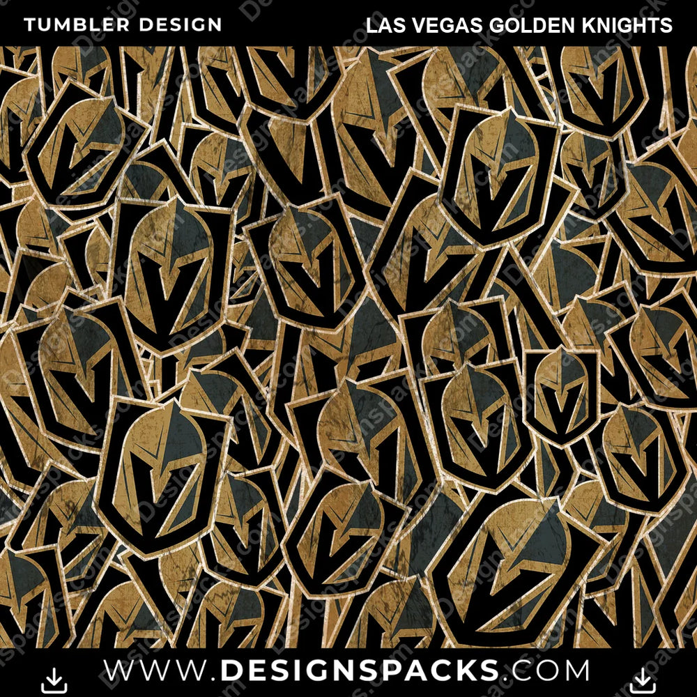 Hockey Logo BG Las Vegas Golden Knights NHL Hockey Tumbler Digital Wrap Design Download