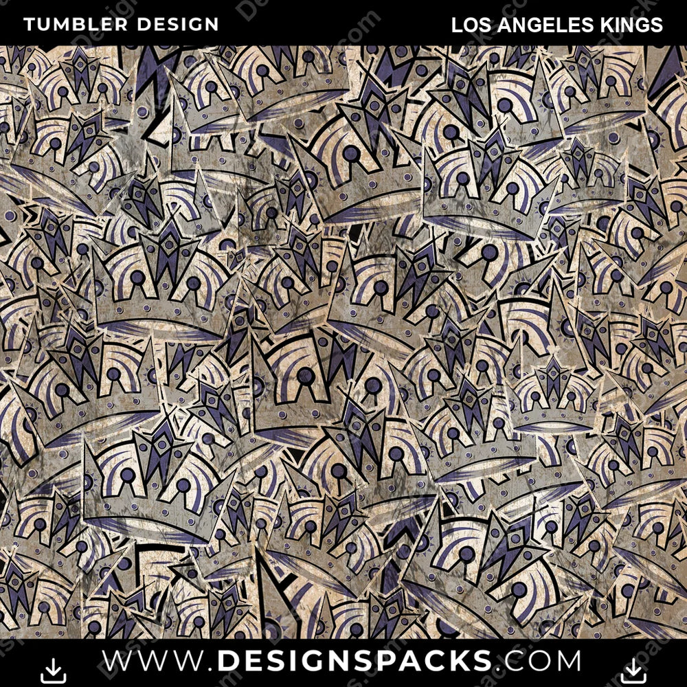 Hockey Logo BG Los Angeles Kings NHL Hockey Tumbler Digital Wrap Design Download