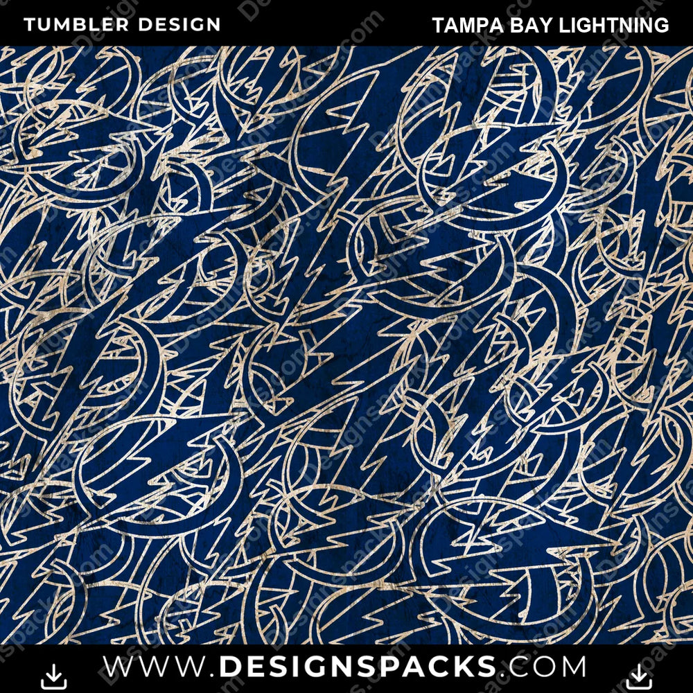Hockey Logo BG Tampa Bay Lightning NHL Hockey Tumbler Digital Wrap Design Download
