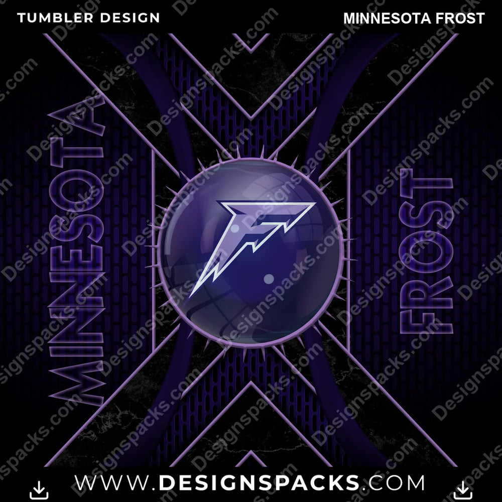 Hockey Metal Grating Minnesota Frost NHL Hockey Tumbler Digital Wrap Design Download