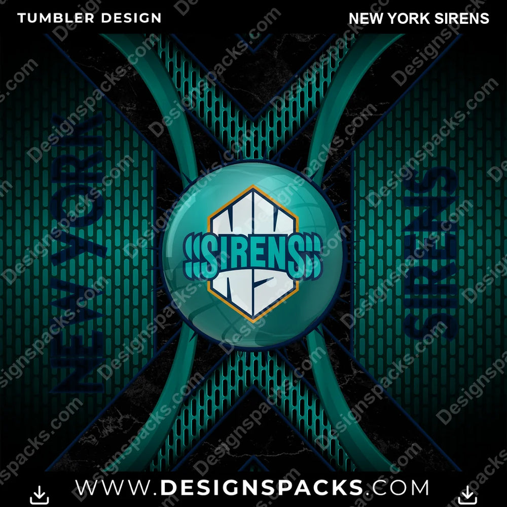 Hockey Metal Grating New York Sirens NHL Hockey Tumbler Digital Wrap Design Download