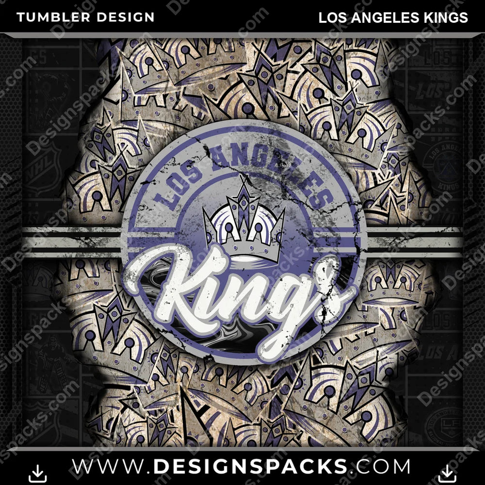 Hockey Ripped Los Angeles Kings NHL Hockey Tumbler Digital Wrap Design Download